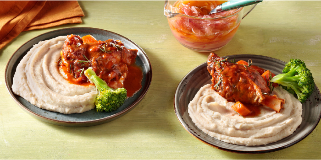 Κατσικάκι με Πουρέ Πατάτας