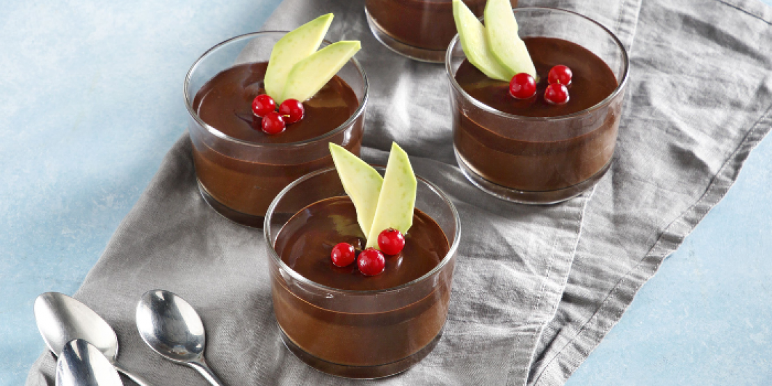 Mousse σοκολάτας με αβοκάντο