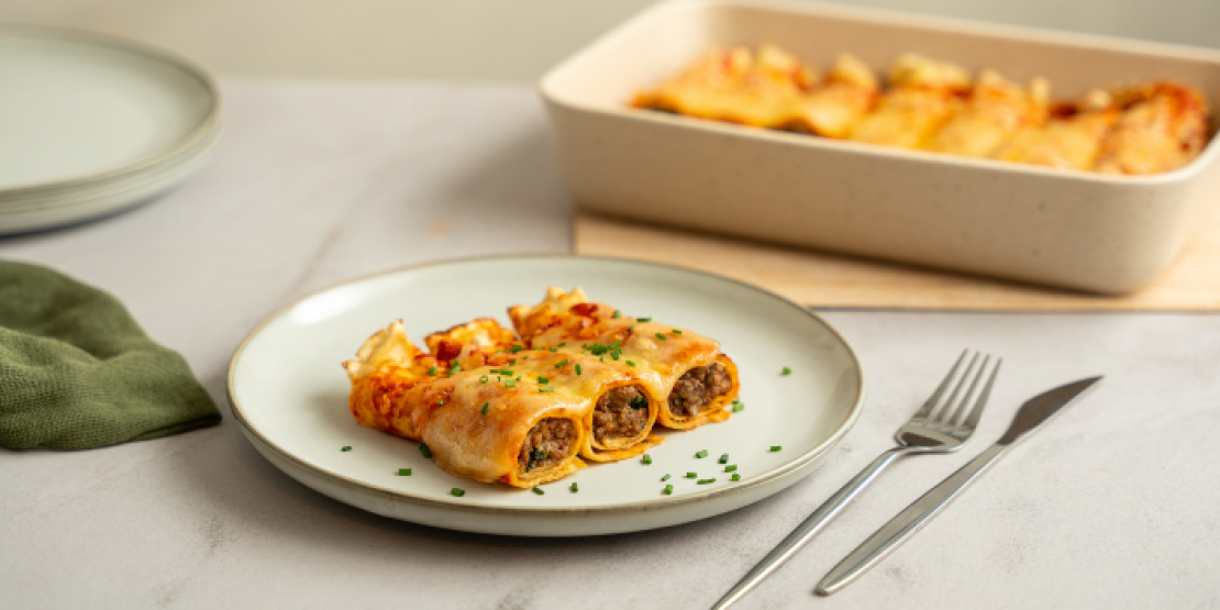 Κανελόνια από κρέπες