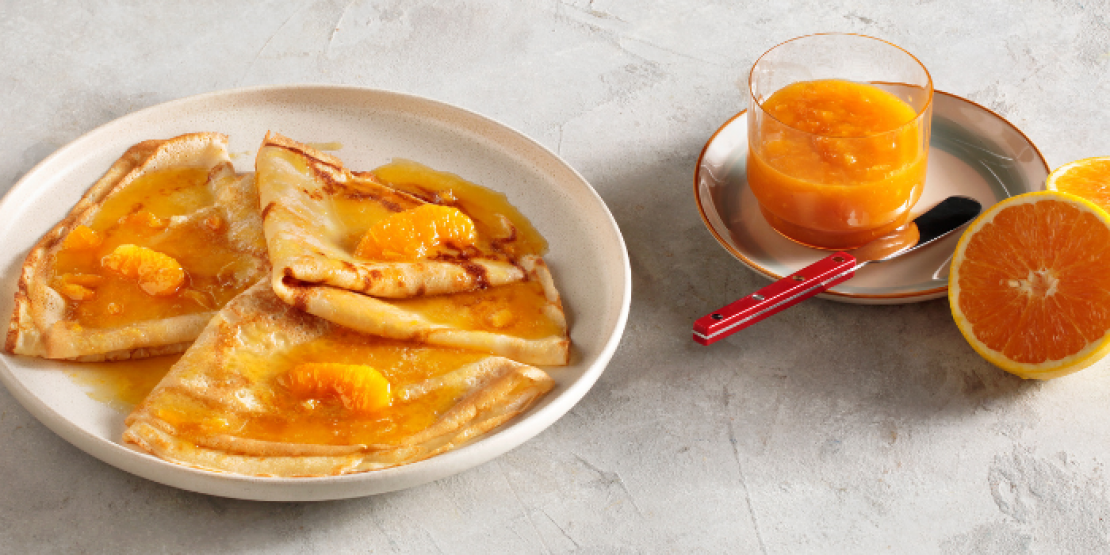 Κρέπες με πορτοκάλι