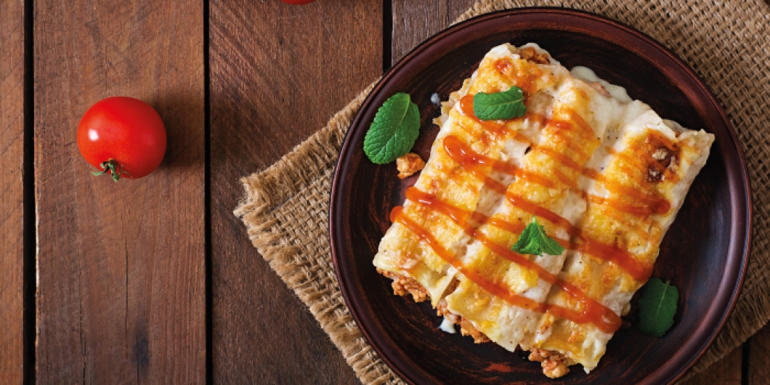 Κρέπες με κιμά γαλοπούλας